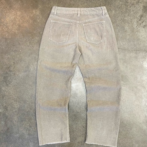 Forever 21 Corduroy Wide Straight Leg Raw Hem Pants - Picture 4 of 9